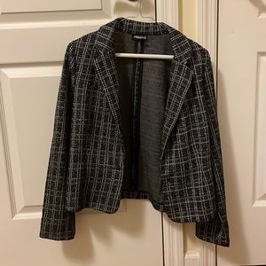 Messini Black Tweed Blazer, Petite M